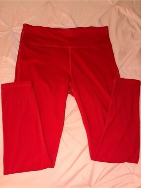 Red High-Rise Fabletics Active Leggings